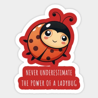 Cute Ladybug Kawaii Sticker